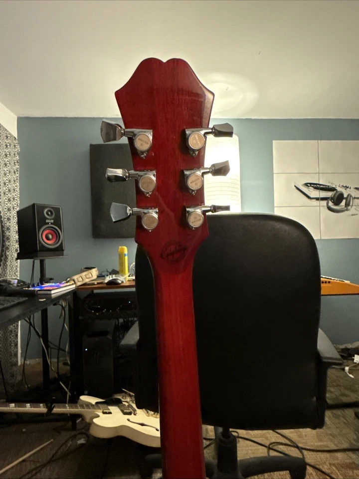 Epiphone ES-335 Studio Dot Cherry cuerpo semihueco Foto 4 de 4