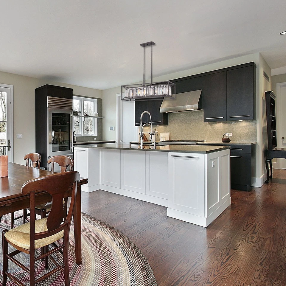 Люстра линейная Designers Fountain 87438 Aged Platinum Linares 4 лампы 1 ярус - Изображение 3 из 3