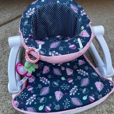 Fisher-Price On-the-Go Sit-Me-Up Floor Seat, Forest Finds Pixel Pattern