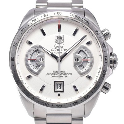 TAG Heuer Grand Carrera Caliber 17 Silver Automatic Men's Watch #AOHW2038