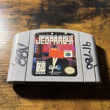 Jeopardy! Nintendo 64 N64 Cartridge 1998 Edition, Tested Working