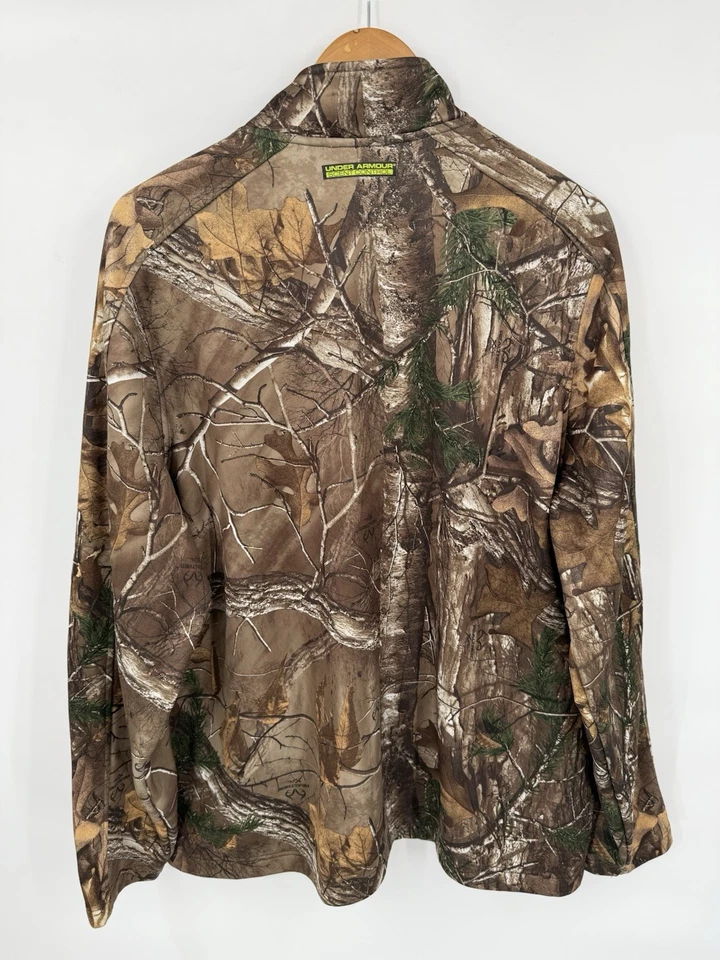 Under Armour Jacket Mens XXL Scent Control Camo Hunting Full Zip Fleece Lined - Image 2 of 4