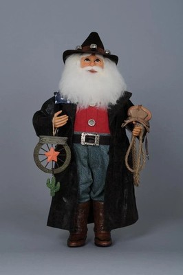 Karen Didion Originals The Cowboy Santa CC16-61 - Discount today 30%. Free Ship.