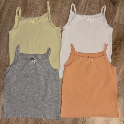 H&M 4er Set Mädchen Unterhemd Gr.110/116