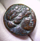 Ancient Greek Bronze Trichalkon – Thessalian League Coin (Apollo & Athena) — photo 8