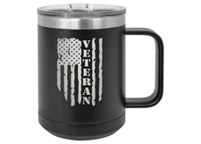 Rogue River Tactical USA Tattered American Flag Veteran Heavy Duty Stainless ...