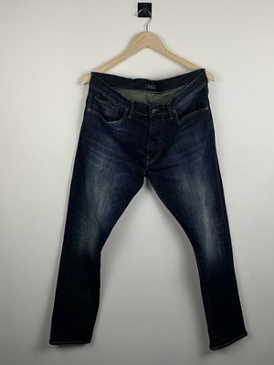 Herren Polo Ralph Lauren Sullivan Slim Jeans Größe 34x32 Marineblau Oberteil