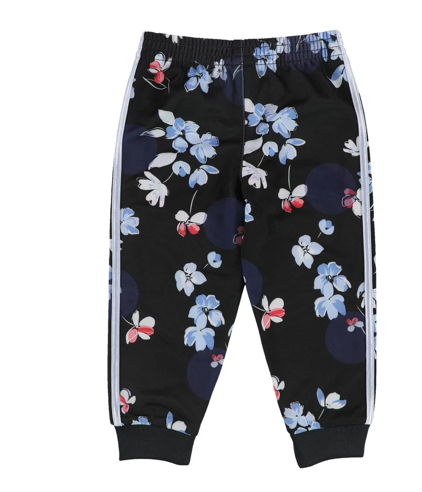 Pantalones deportivos Adidas para niñas florales, multicolores, infantiles, 18 meses Foto 2 de 2