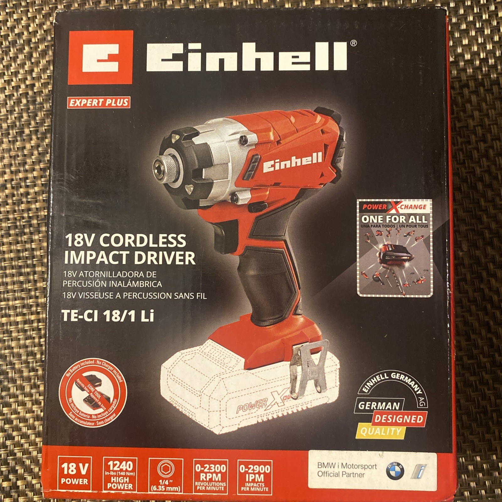 Einhell Power X-Change TE-CI 18/1 Li Impact Driver w/variable speed