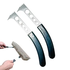 Paver Removal Tool 2-Piece Curved Handle Ergonomic Paver Lifter Brick Tool