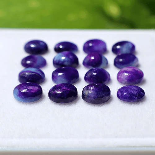 Tenebrescente ~ 16 piezas Hackmanita Natural 8x6mm Cabujón Ovalado Piedras Preciosas Calibradas - Imagen 5 de 11