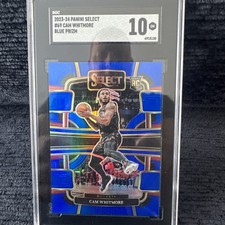 2023-24 Select Cam Whitmore RC Blue Prizm Concourse #69 Rockets SGC 10 