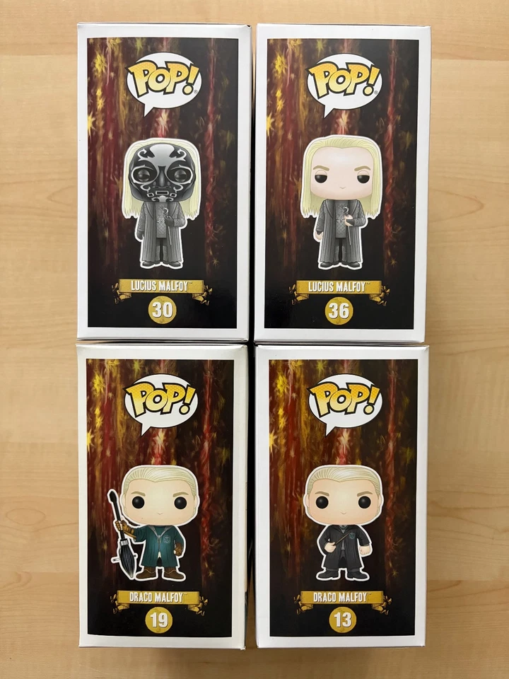 Funko POP! Draco & Lucius Malfoy Hot Topic Exclusives w/ 0.50mm Protectors - Image 2 of 4