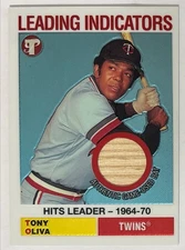 Tony Oliva 2005 Topps Pristine Leading Indicators Bat Relic - Twins