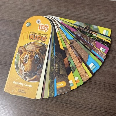 Leap Frog Tag National Geographic Kids Activity Cards Land Animals 2008