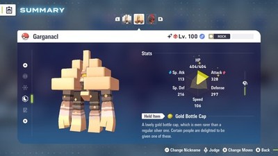 Pokémon Legends: Z-A Shiny Garganacl 6iv  Max EV  ALPHA