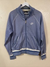 Vintage 80's Nike Track Jacket Purple Tag Size L Activewear Full Zip 1980s