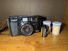 Canon AF35M AF 35mm Film Camera Auto Focus Point Shoot Black Tested
