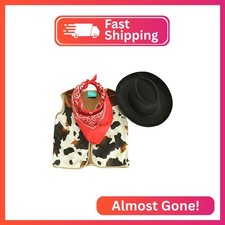 Making Believe Kids Western Rodeo Cowboy or Cowgirl Classic Costume Set - Vest,