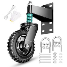 Gate Wheel, 6 Inch Wheel Diameter, Heavy Duty Spring-Loaded Caster for Metal ...