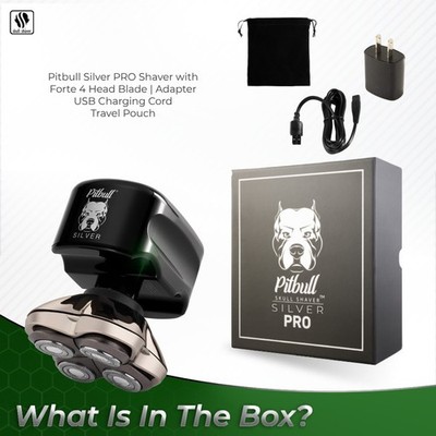脱毛・除毛 Skull Shaver Pitbull Silver Pro Pitbull Silver PRO SX5 | 2025 Version – Skull Shaver