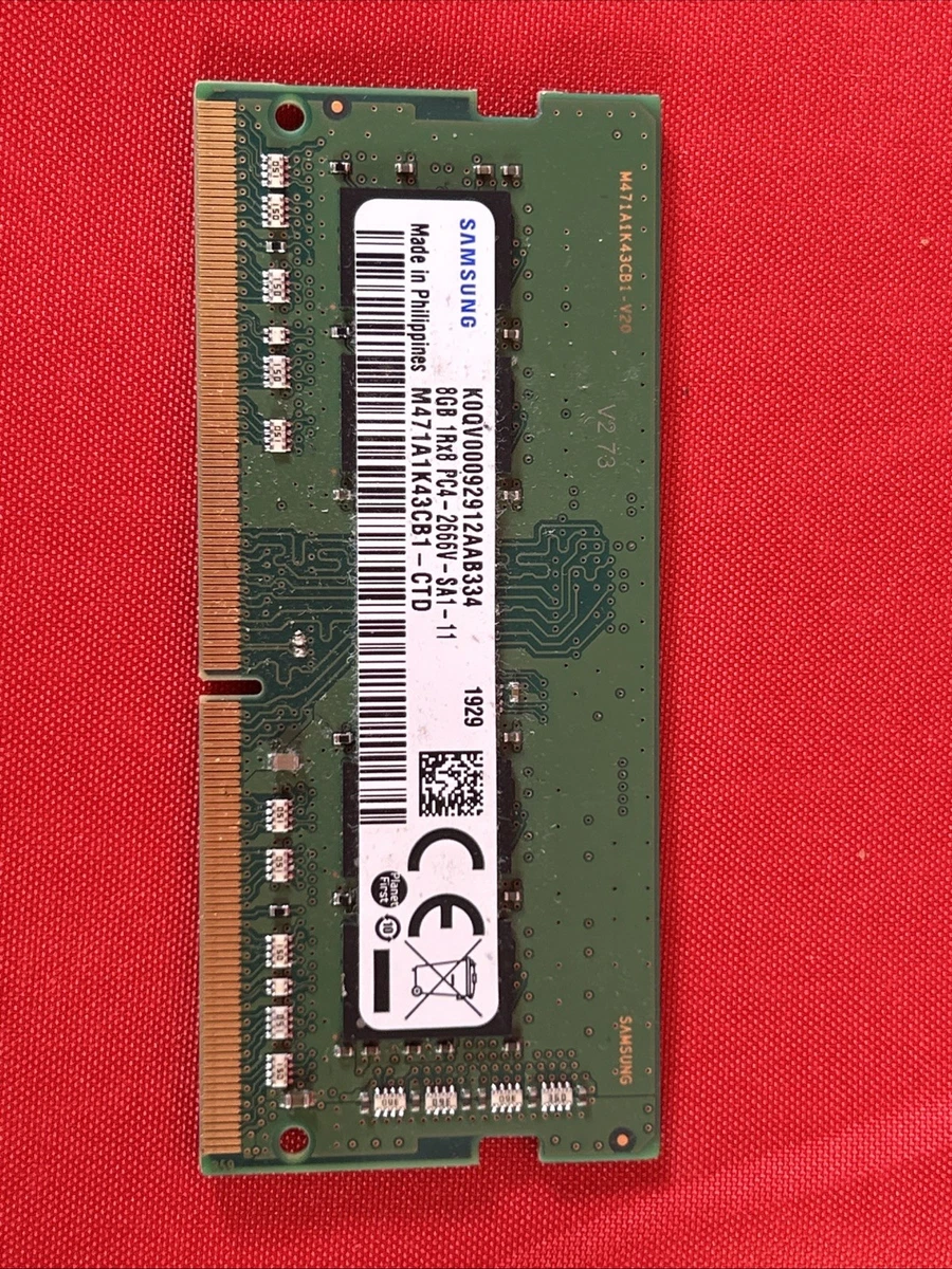 Samsung PC4-21300 (DDR4-2666) Bus Speed Computer RAM 8 GB Capacity