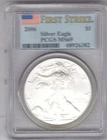 2006 American Silver Eagle PCGS MS69 First Strike