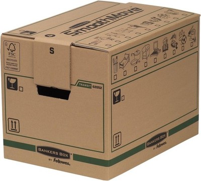 BANKERS BOX SmoothMove Heavy Duty Umzugskarton aus doppelt verstärkter Wellpappe