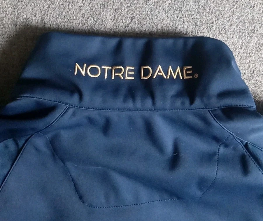 Chaqueta irlandesa de lucha Notre Dame para hombre L Columbia Omni Heat Shield cremallera completa Foto 3 de 4