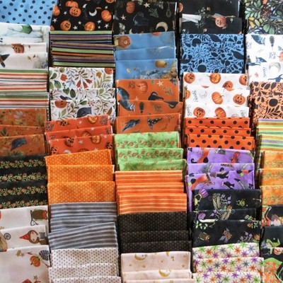Halloween Theme Fat Quarters, 1/4's by Riley Blake Fabric $3.99 Ships Any Amount