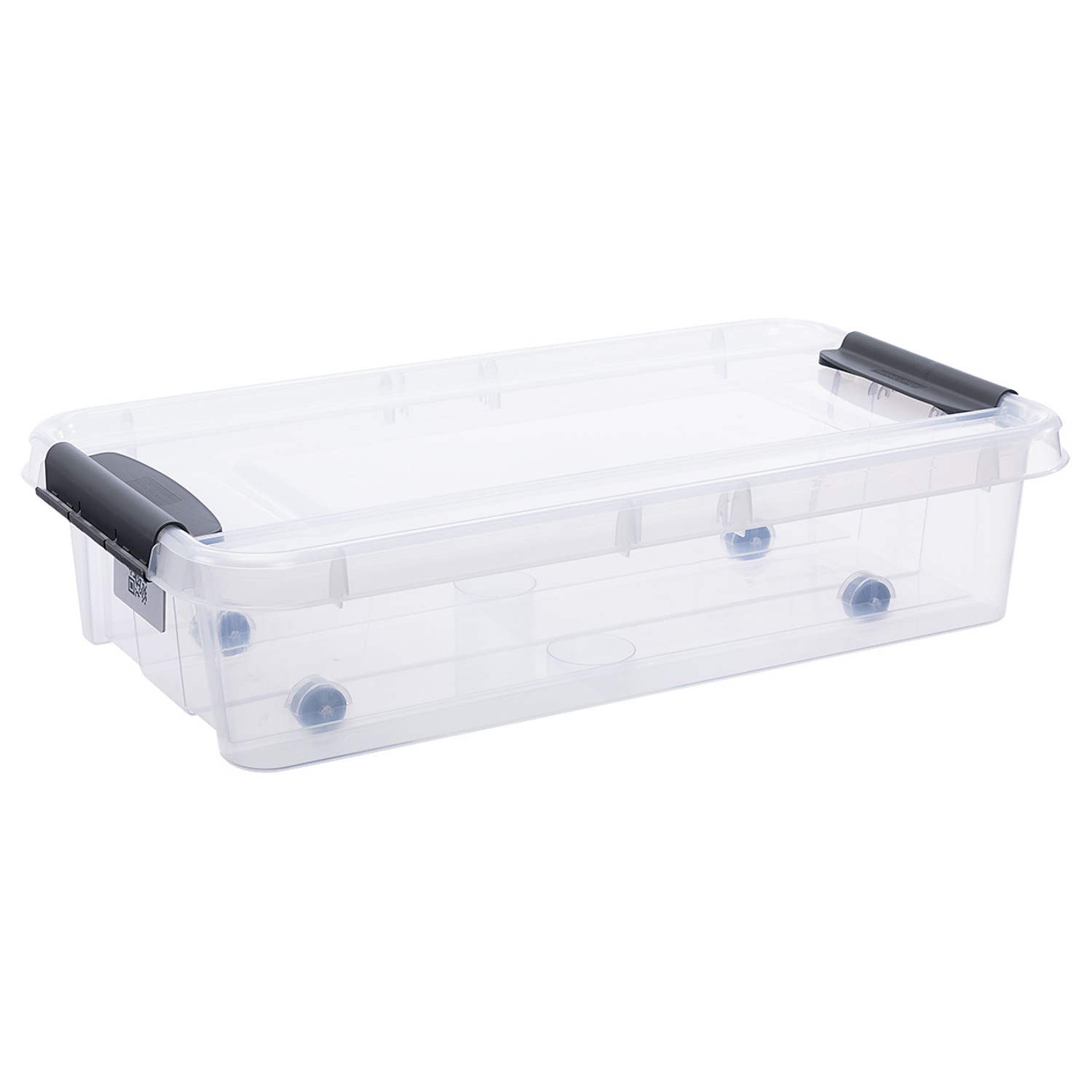 Rangement sous lit 31L transparent anti-poussière pour vêtement et déco