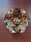 Super Amethyst Millersburg Carnival Glass Blackberry Wreath  Pattern Sauce Bowl