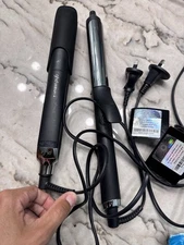 ghd Flat Iron & Curling Iron LOT OF 2 Platinum+ Curve 240v *TYPE 1* AUS NZ China