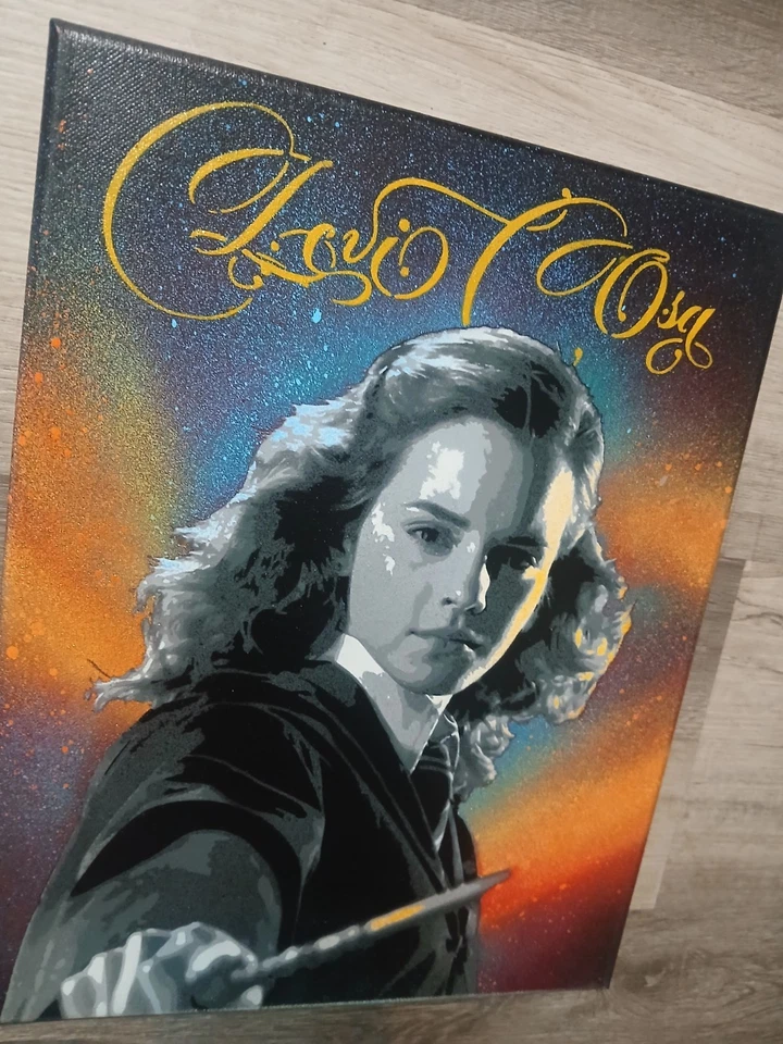 Hermione Granger Harry Potter Gryffindor Original Painting. Not a Print! - Image 2 of 4