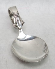VINTAGE MANCHESTER STERLING SILVER LOOP HANDLE BABY SPOON