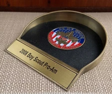 NIB BOY SCOUTS OF AMERICA 2008 Pro-Am PUTTING CUP Brass BSA Gift Scouting Award