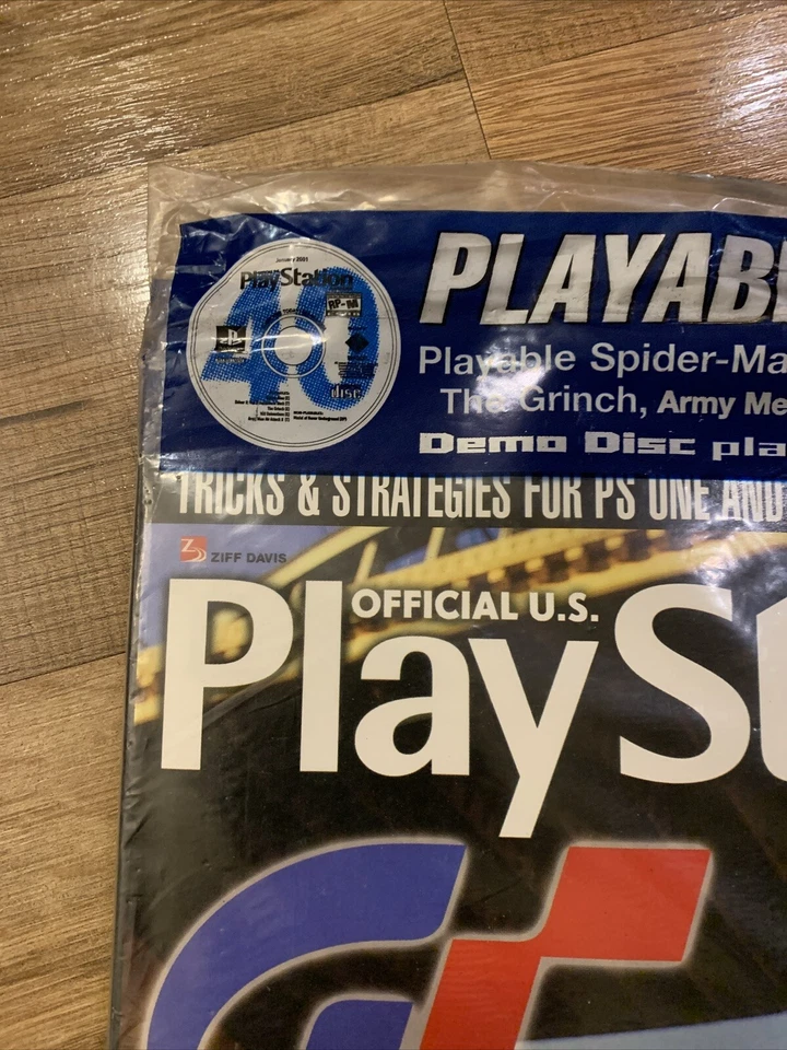 SEALED! NEW! Official US Playstation Magazine January 2001 w/ CD! Gran Turismo 3 - Image 3 of 4