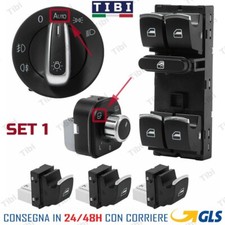 Set 6 Pulsanti Pulsantiera Alzacristalli devioluci VW GOLF 5 6 PASSAT CC TIGUAN