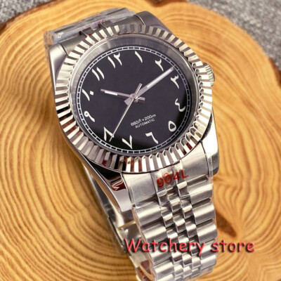 36/39mm Tandorio Black Dial NH35/PT5000 Automatic Watch For Men  Fix Bezel 200m