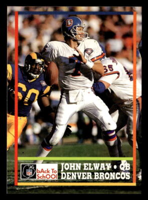 John Elway 1995 NFL Properties Back to School Card #NNO Denver Broncos