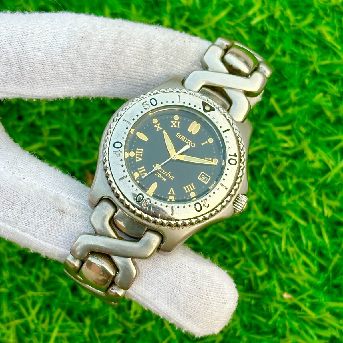 SEIKO Scuba スキューバ 200m デイト 7N35-6080 Vintage Seiko Scuba 200m Diver Men's Watch 7N35-6080 | eBay