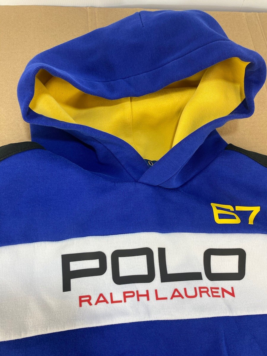 Minty Polo Ralph Lauren Boys Alpine Racing 67 Blue Color Block