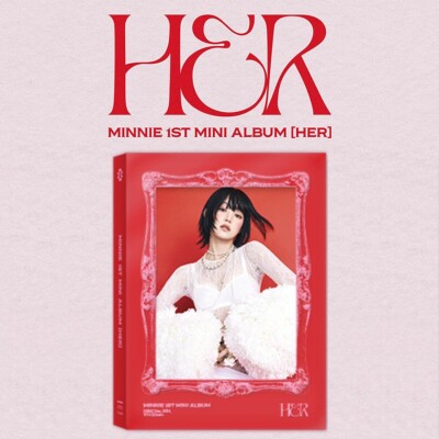 G) I-DLE MINNIE [HER] 1st Mini Album CD+Photo Book+4 Card+