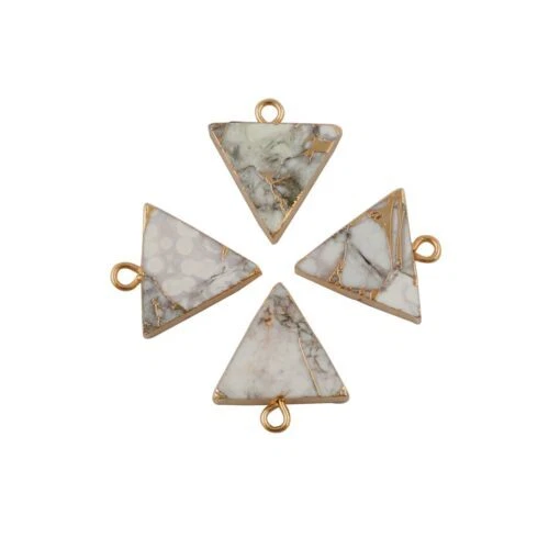 Conectores de joyería de piedras blancas y Fianzas