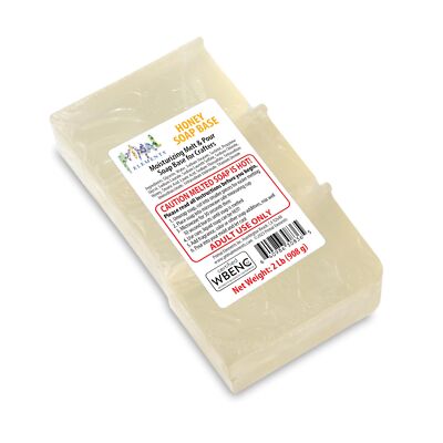Honey Soap Base - Moisturizing Melt and Pour Glycerin Soap Base for Crafting