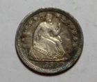 1850 O Seated Liberty Half Dime UR130
