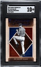 2020 Panini Chronicles #12 Zac Gallen Timeless Treasures BLUE /50 SGC 10 GEM RC