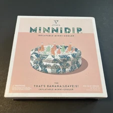 MINNIDIP Inflatable Mini Cooler That’s Banana Leaves ! Design 24 Cans or Bottles