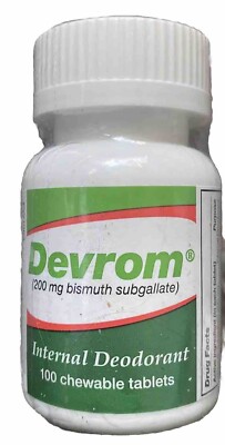 Devrom Flatulence Deodorizer Internal Deodorant 100 Chewable Tablets | eBay