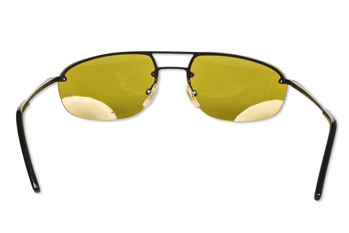 Yves Saint Laurent Unisex Oval Black Frame Yellow Lens 2315/S